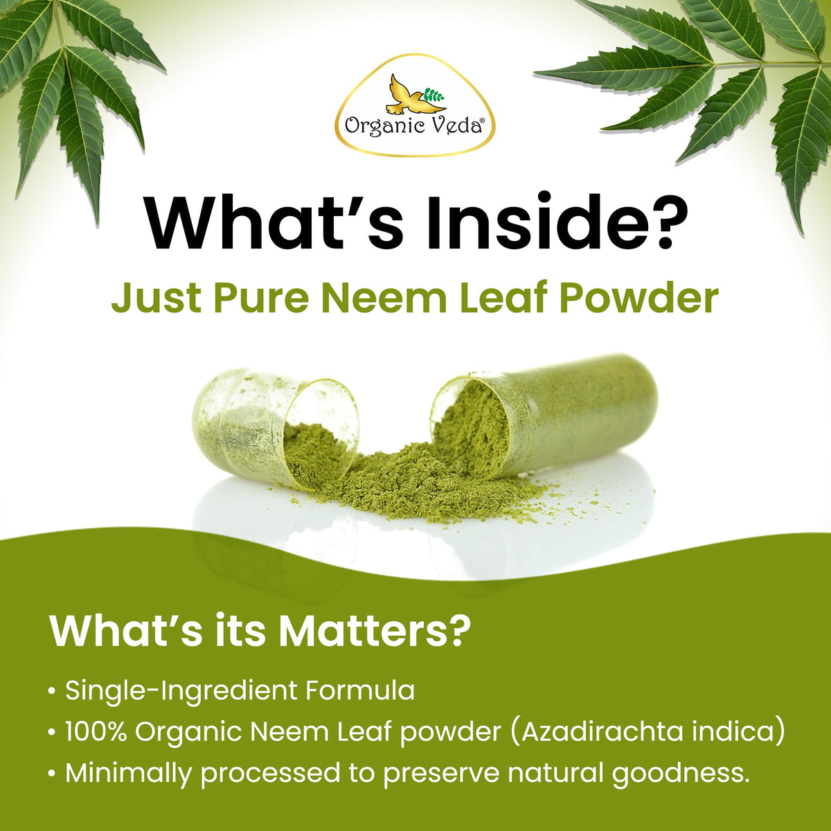Neem Capsules 120 Vegan Capsules V26780
