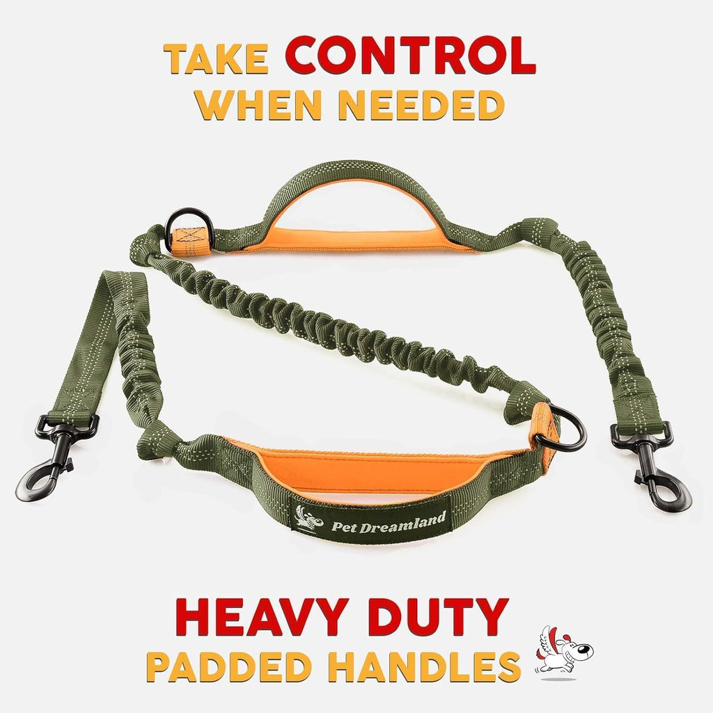 Hands Free Dog Leash for Large Dogs with Poop Bag Dispenser D77490