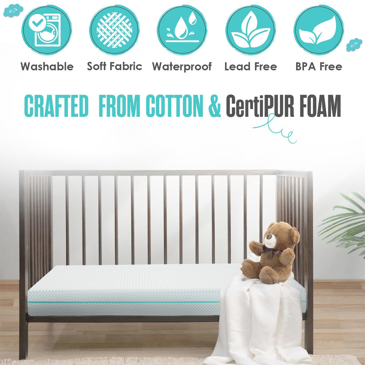 6” Crib Toddler Bed Mattress U925410