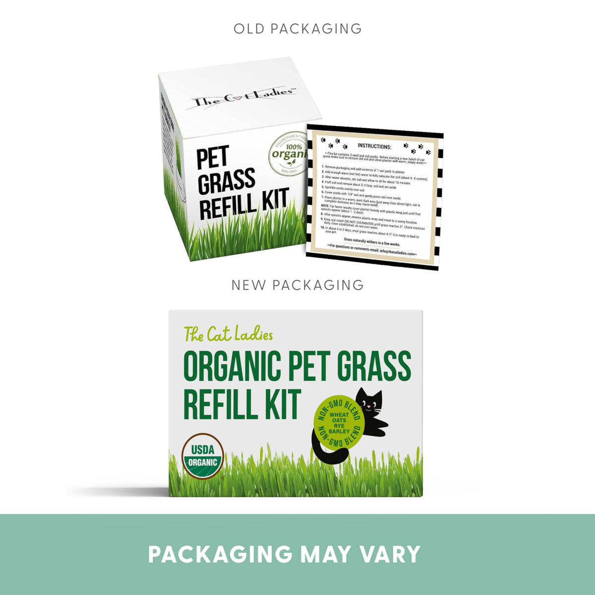 Organic Cat Grass Seed and Coco Coir Soil Disks 3 Pack X27447
