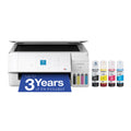 Wireless All-in-One Color Supertank Printer with Refillable Tanks, Scanner, White C783841