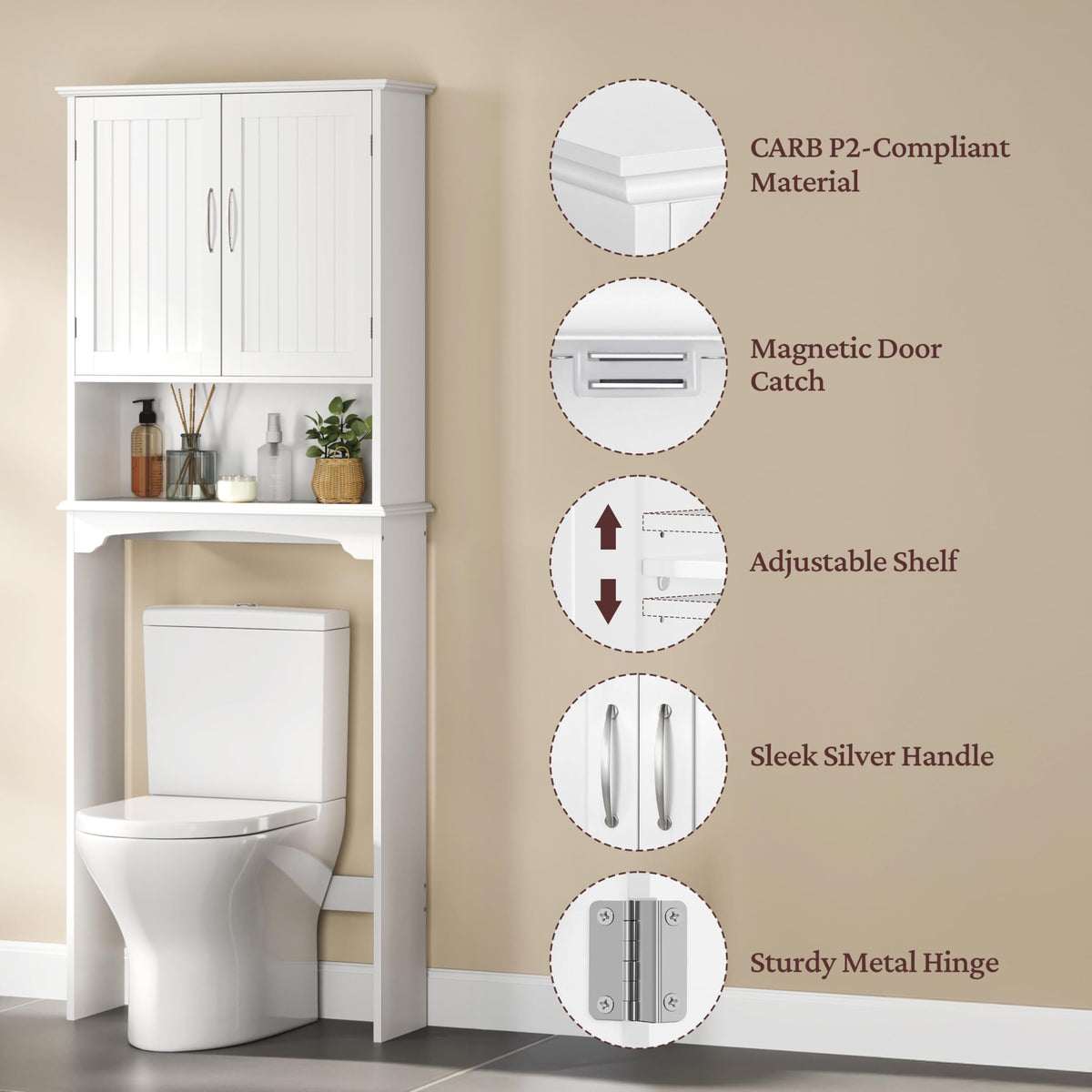 Over the Toilet Storage Cabinet V441081