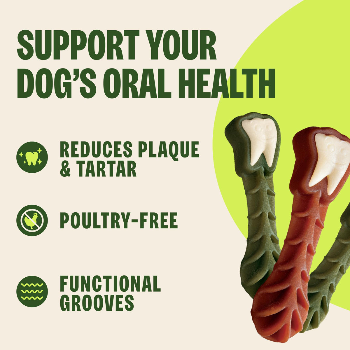 Natural Dog Dental Treat 12.7 oz 48 Count S70805
