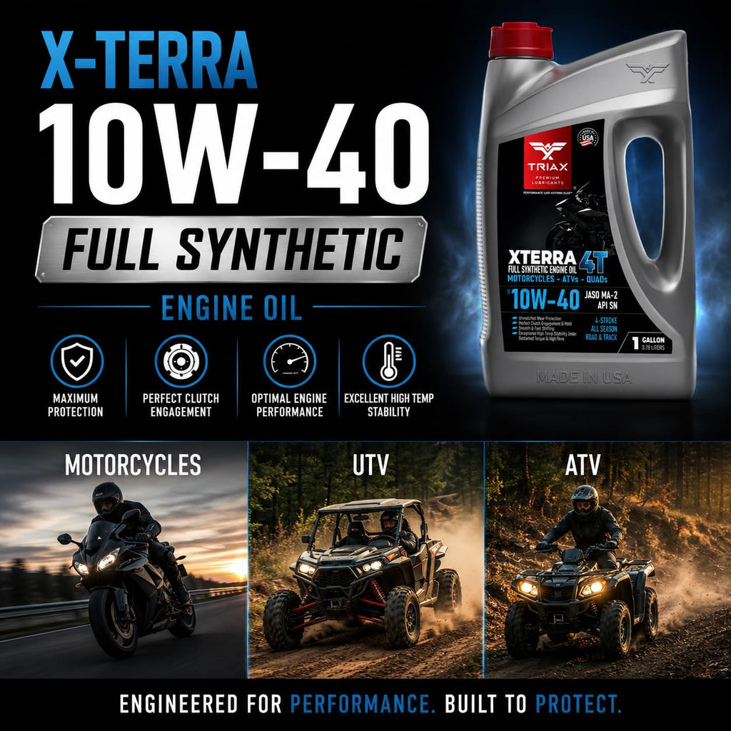 10W-40 Full Synthetic 4 Stroke Engine Oil 1 Gallon X59858
