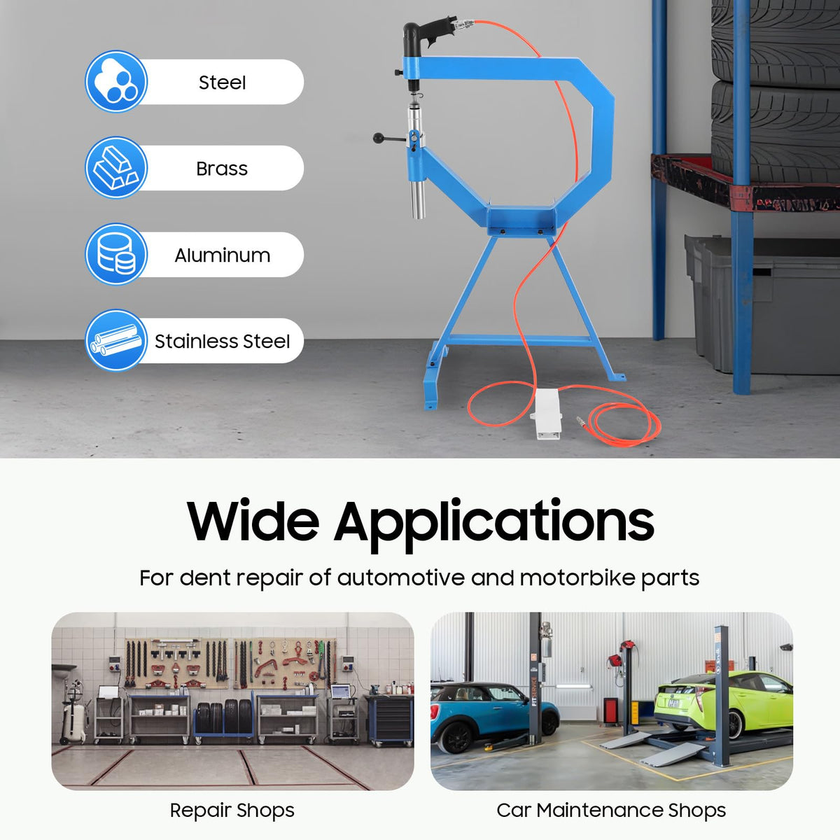 Pneumatic Planishing Hammer with Foot Pedal & Stand Z9637