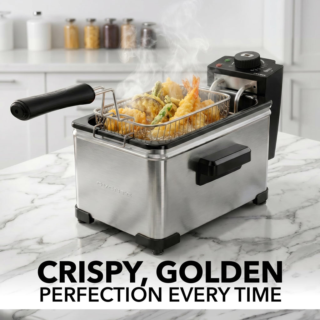 Electric Deep Fryer, 2L Capacity, 1500W, Silver A7841
