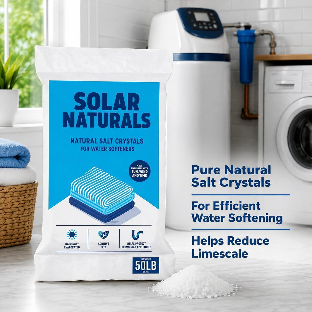 Natural Salt Crystals for Water Softeners, 50lb F6355