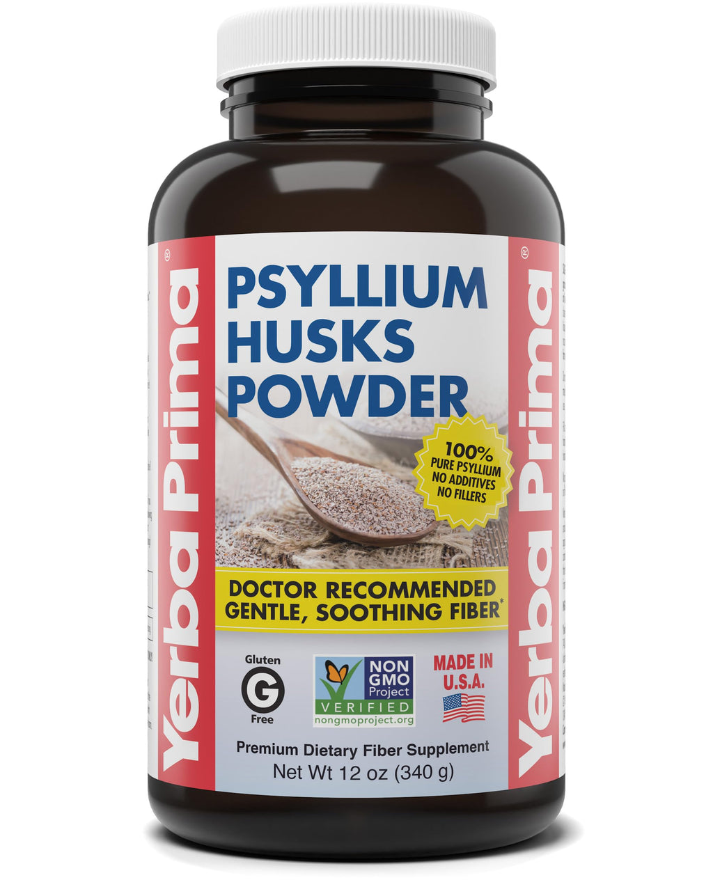 Psyllium Husks Powder 12 oz Fiber Supplement A1113