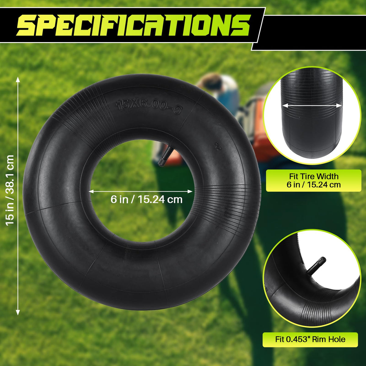 15x6.00-6 Inner Tube 2-Pack W60324