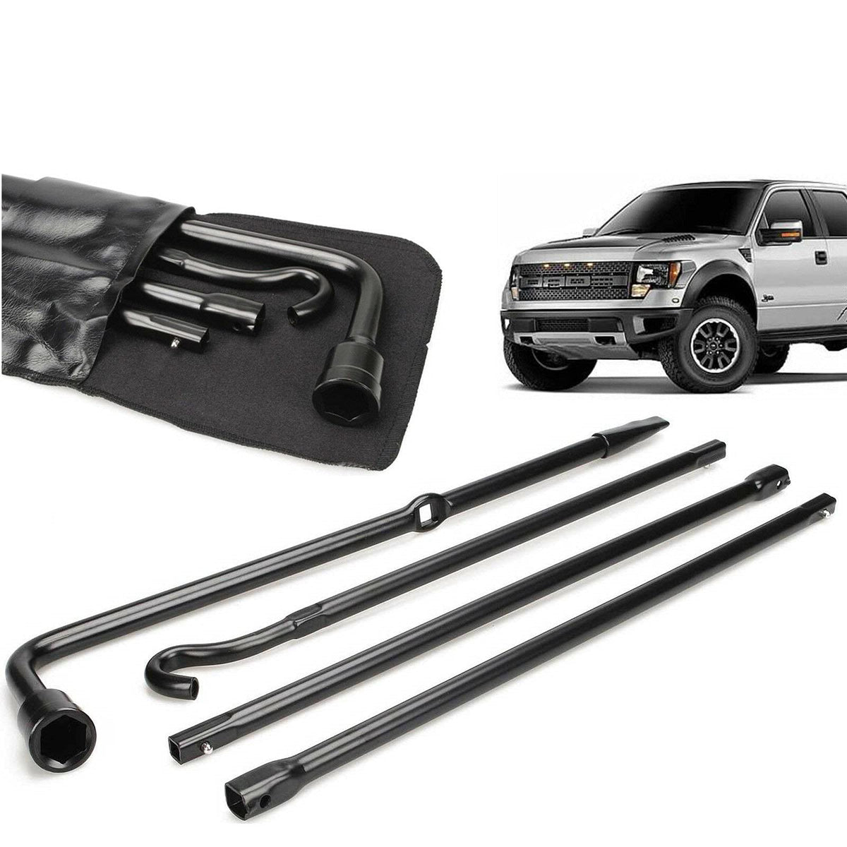 Spare Tire Tool Kit with Scissor Jack 2 Ton U87645