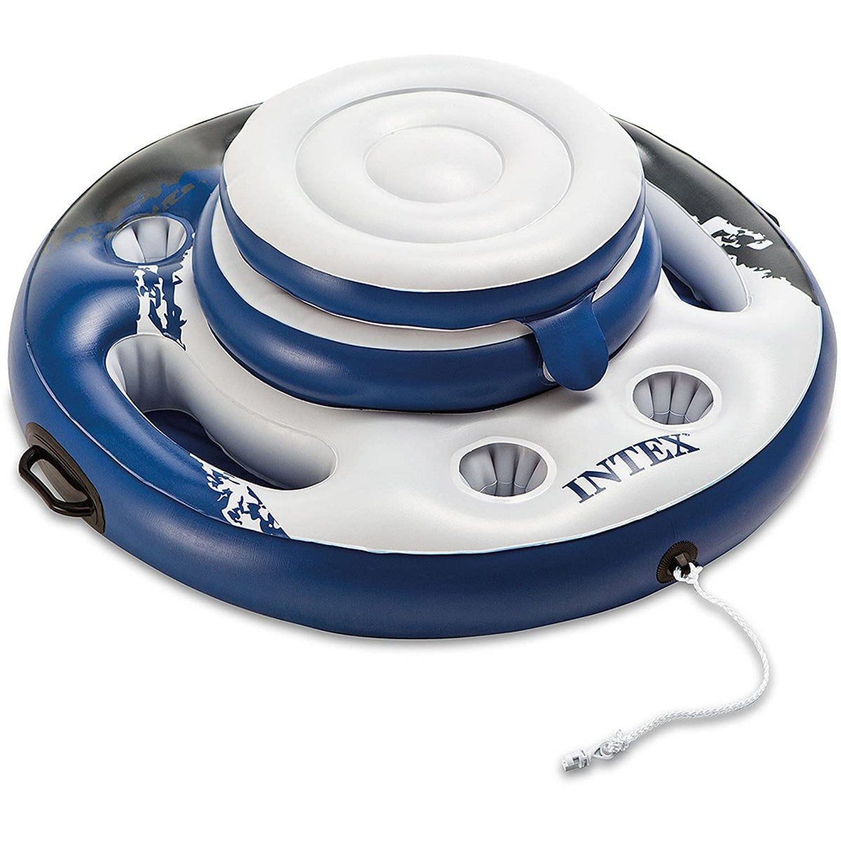 Inflatable Cooler Float with Built-in Cup Holders F89206