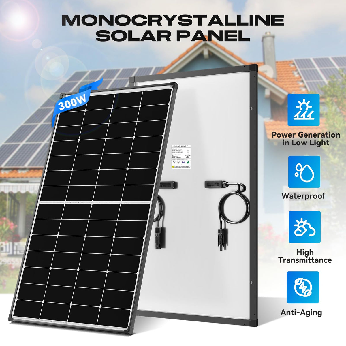 300 Watt Monocrystalline Solar Panel Q65477