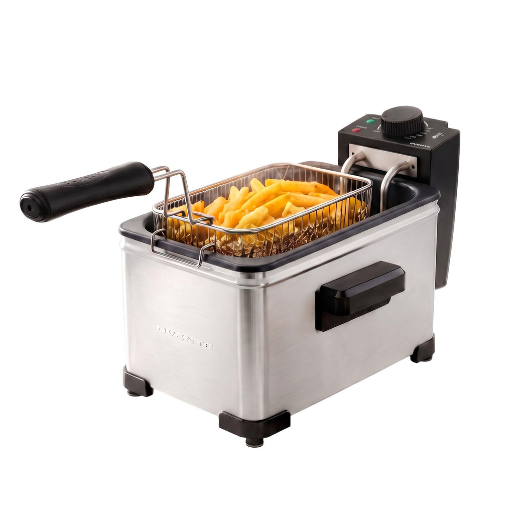 Electric Deep Fryer, 2L Capacity, 1500W, Silver A7841