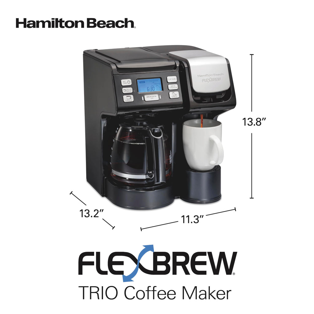 2-Way Coffee Maker with K-Cup Pods or Grounds, Black O908052