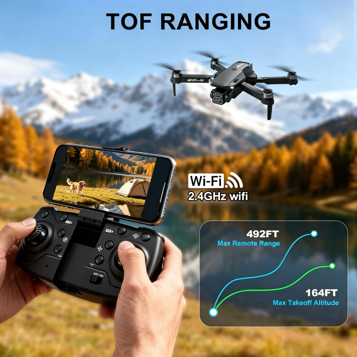 1080P HD Foldable Drone with Camera M64857