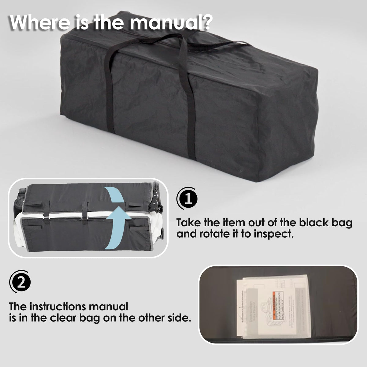4 in 1 Black Baby Playard J207