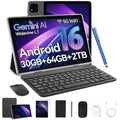 Black 10.1 inch Android 16 Tablet with Keyboard R962128
