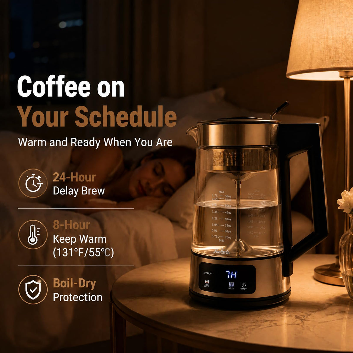 Electric Percolator Coffee Pot T2409