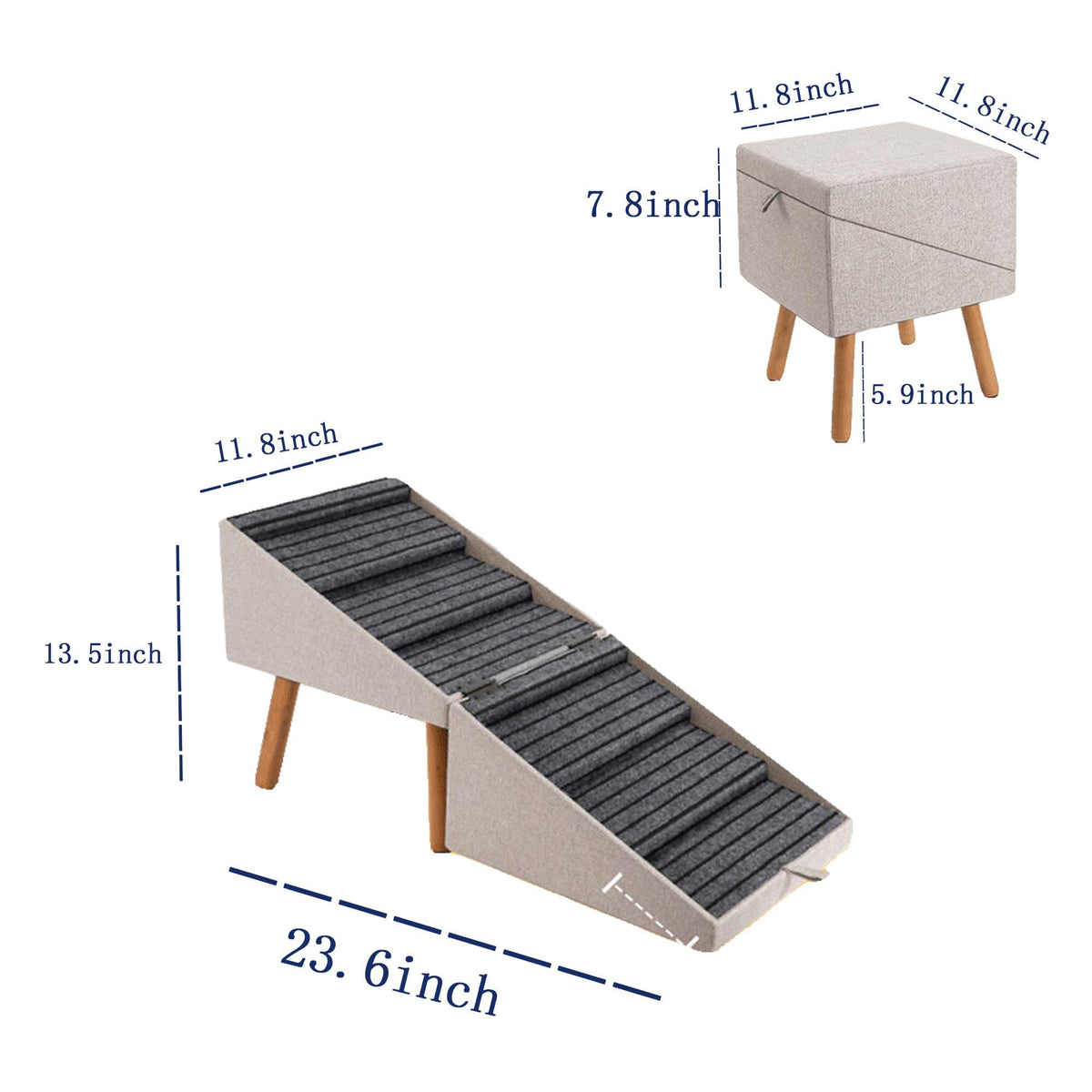 Foldable Anti Slip Pet Stairs K583814