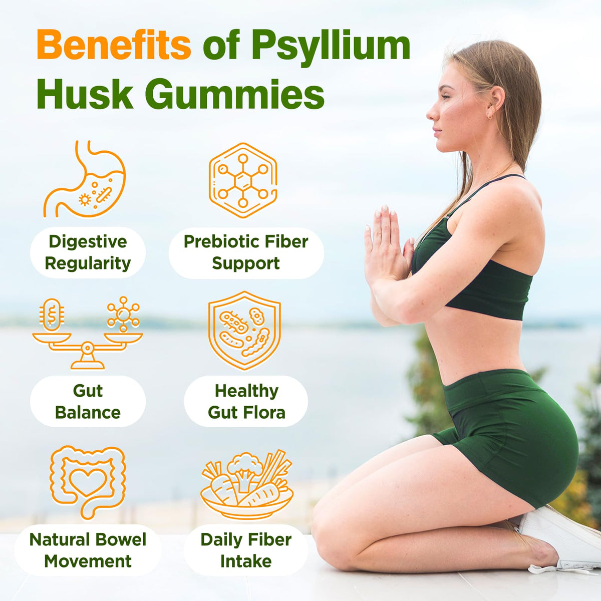 2000mg Psyllium Husk Fiber Gummies L4917