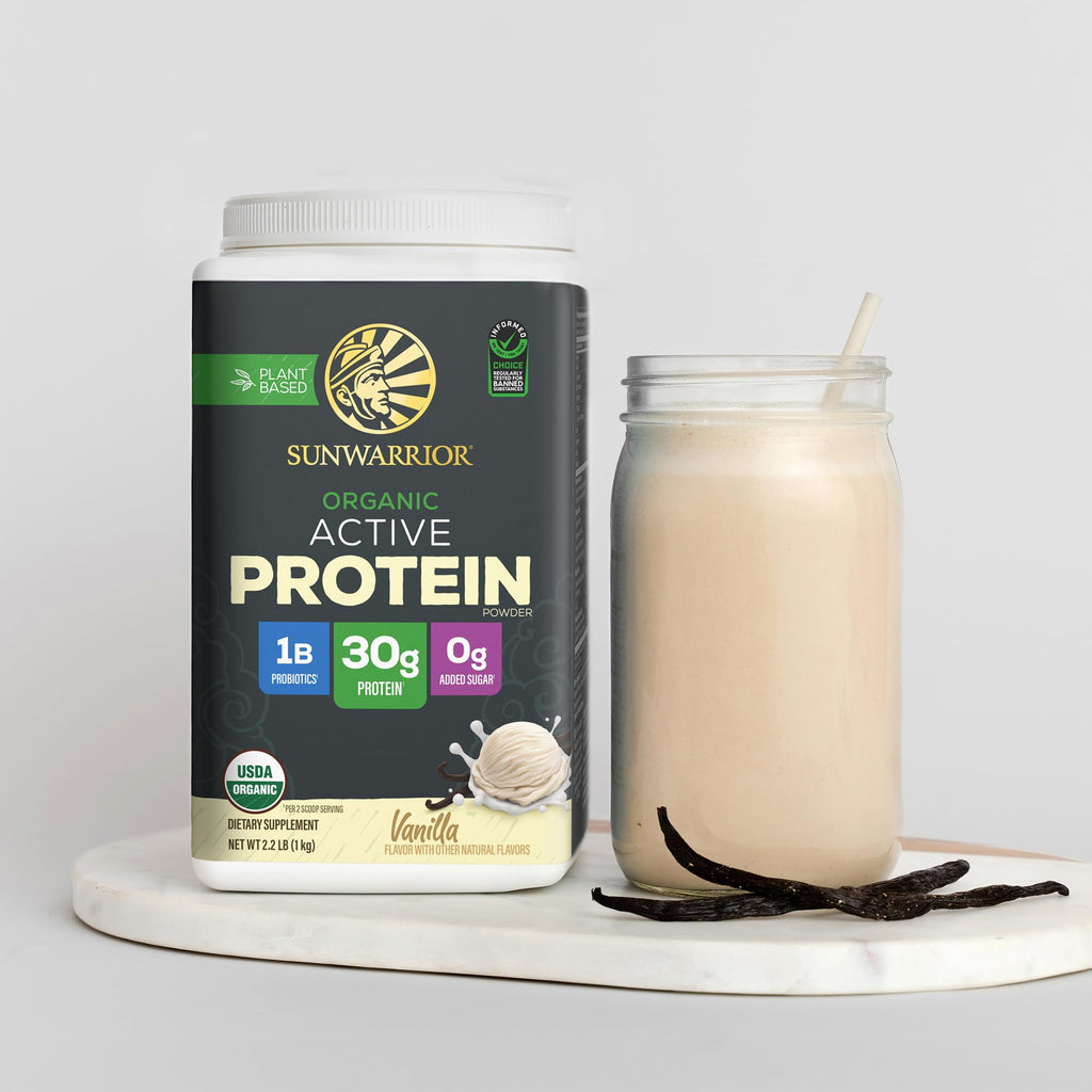 Organic Plant Based Protein Powder, Vegan, Vanilla, 20 Servings E708075