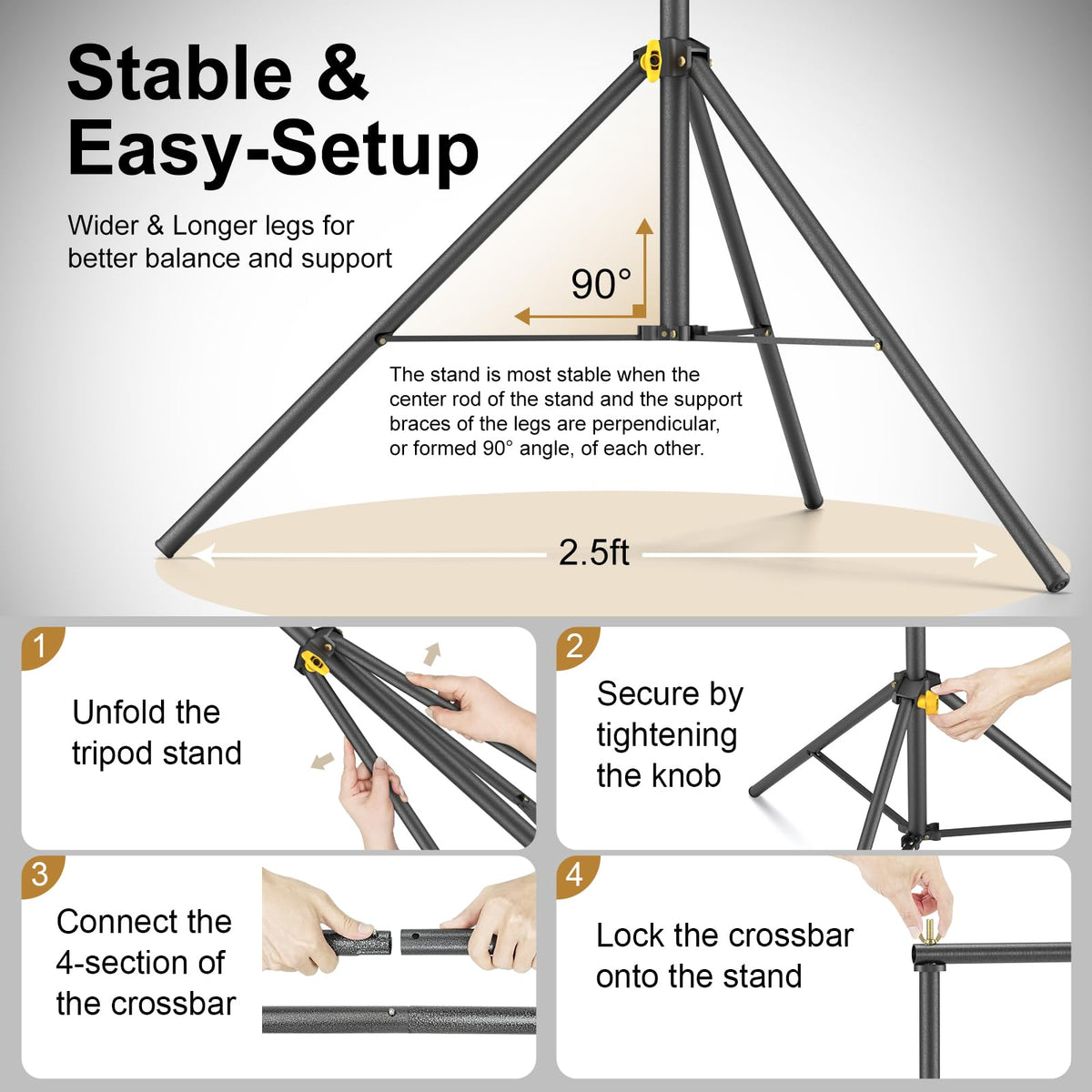 10x6.5ft Backdrop Stand Kit C813