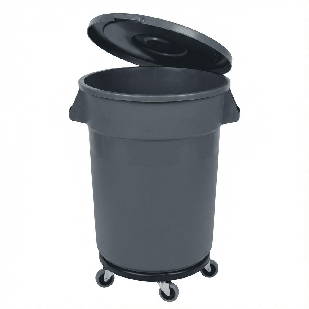 32 Gallon Outdoor Trash Can with Lid and Wheels P354