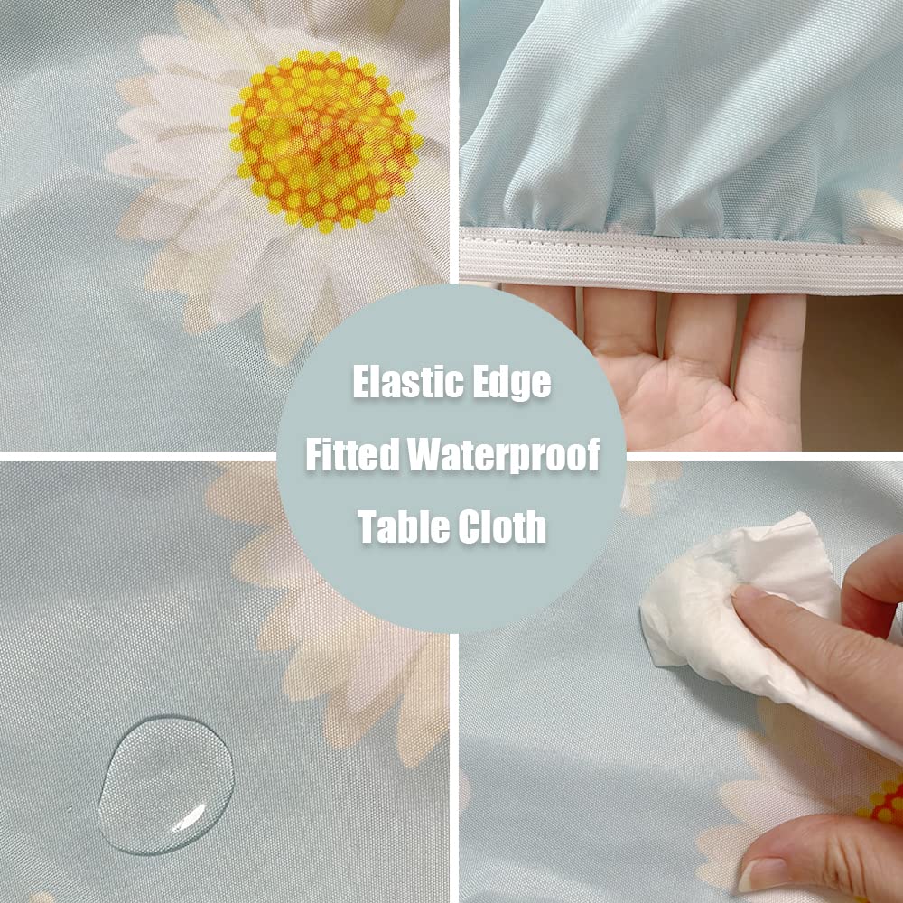 Fitted Square Tablecloths with Elastic W5728