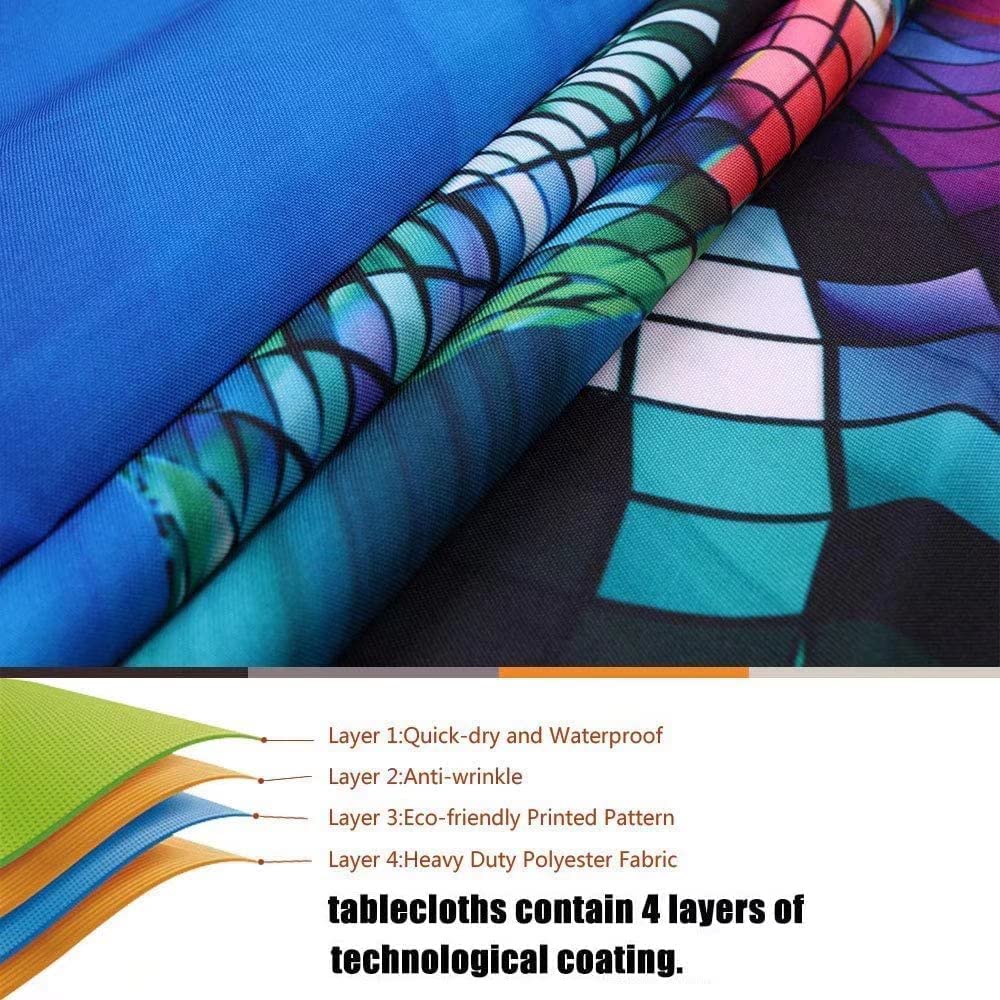 Fitted Square Tablecloths with Elastic W5728