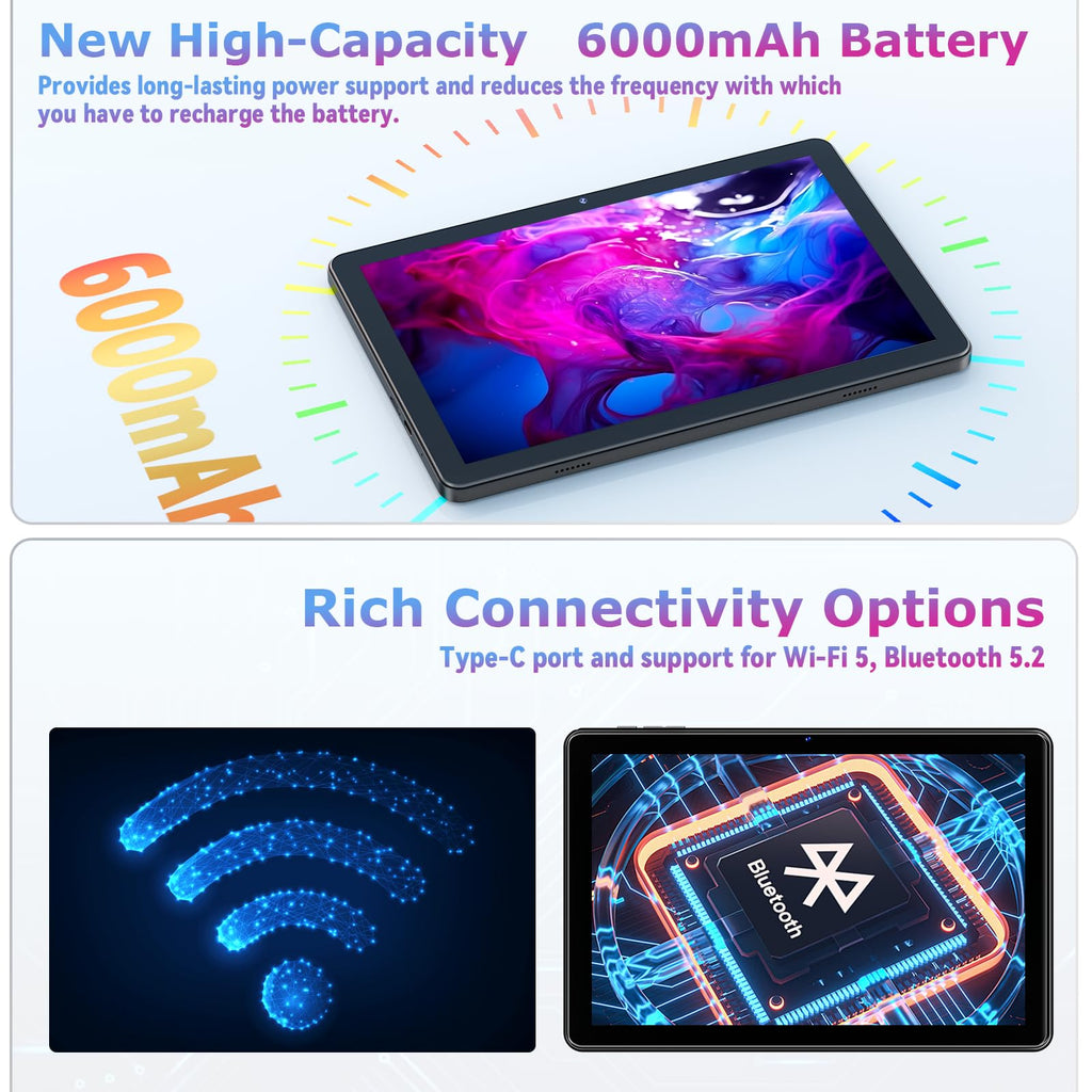 10 inch Android Tablet with 18GB RAM 128GB ROM N524445