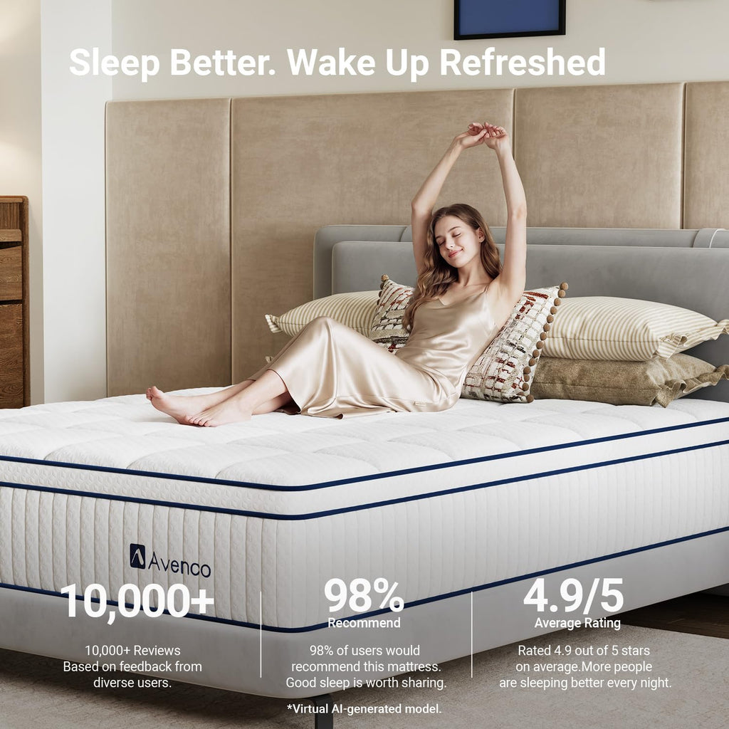 Queen 12 inch Hybrid Mattress Z724