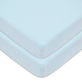 2 Pack Fitted Mini Crib Sheets 38x24" Blue F52525