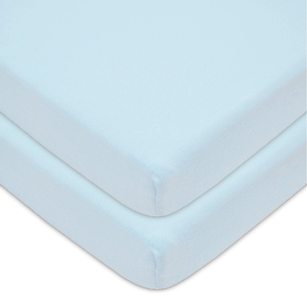 2 Pack Fitted Mini Crib Sheets 38x24" Blue F52525