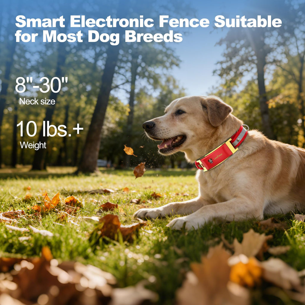 Red Wireless Electric GPS Dog Collar V92566