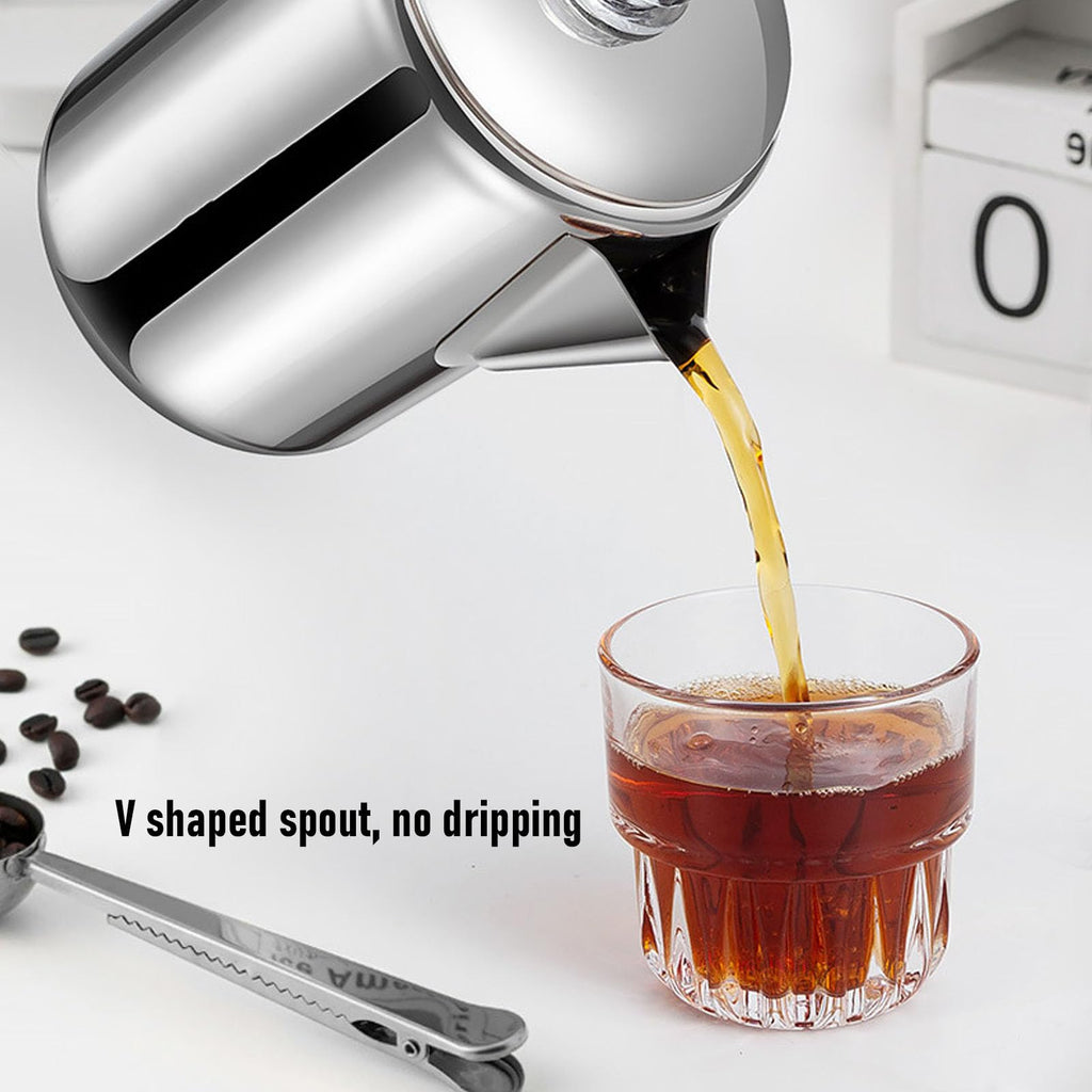 Stainless Steel 12 Cup Stovetop Coffee Pot V1812
