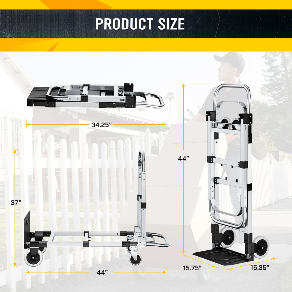 600lbs 3 in 1 Folding Hand Truck Dolly T9801