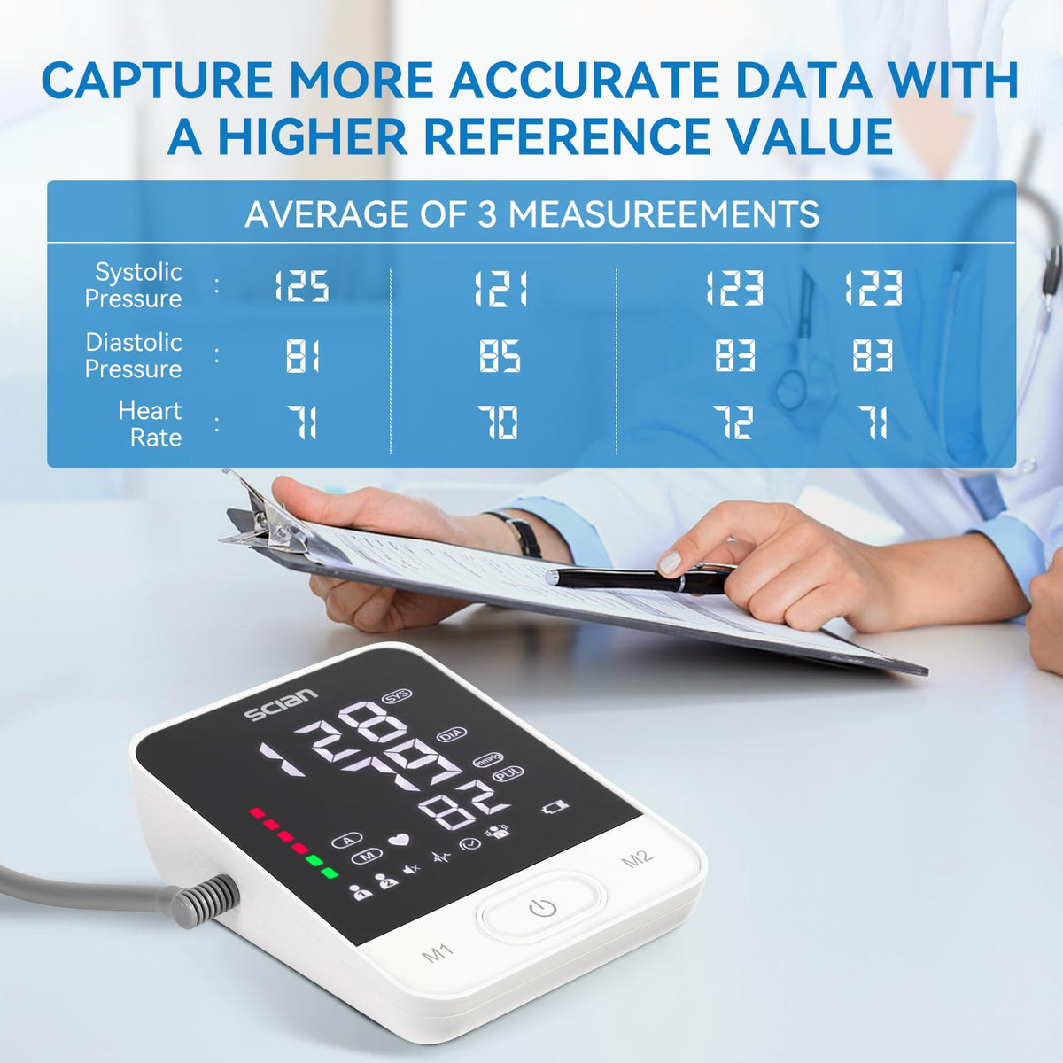 Automatic Blood Pressure Monitor Arm Cuff with LED Display B991