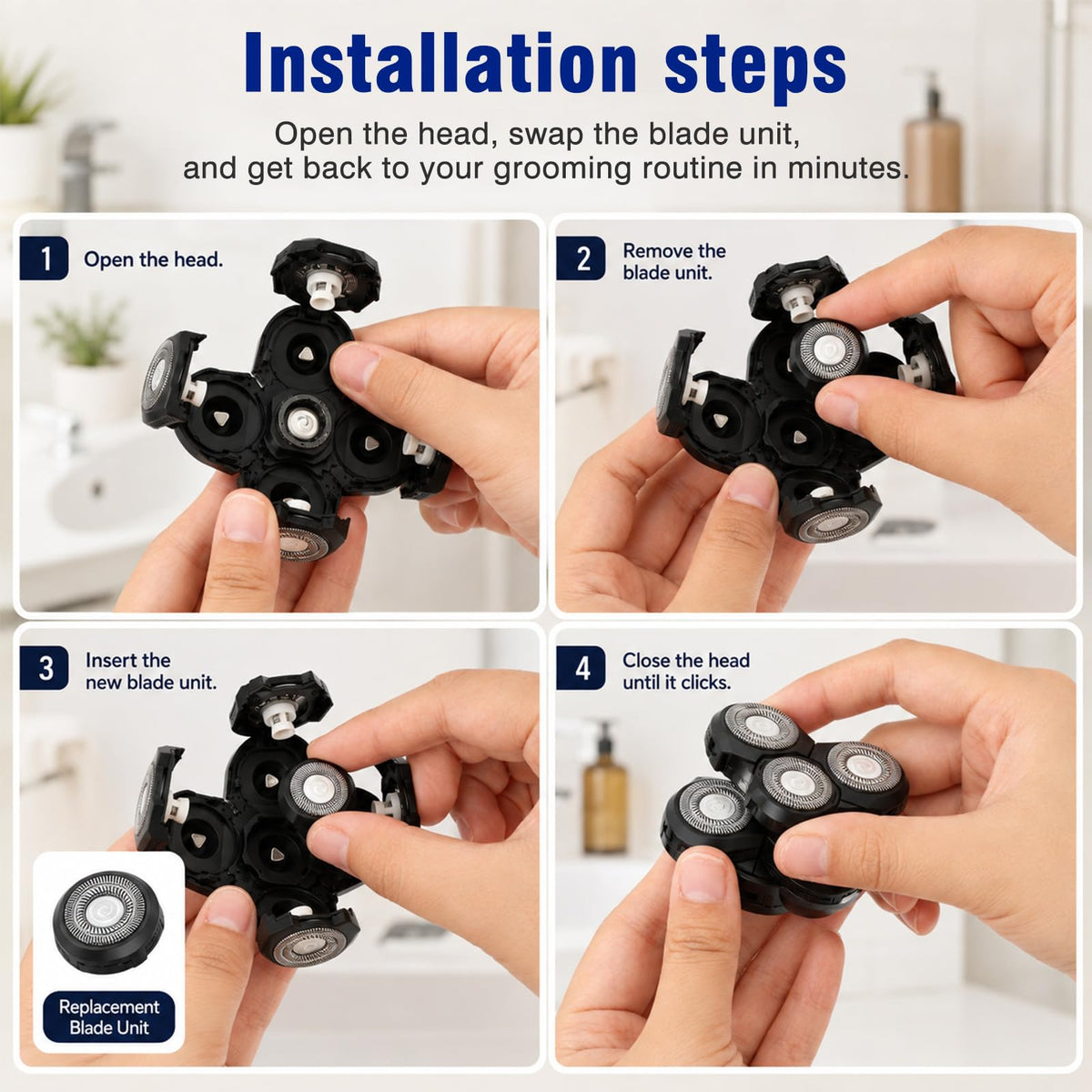 5 Pack Replacement Blades for Electric Razor Y5797