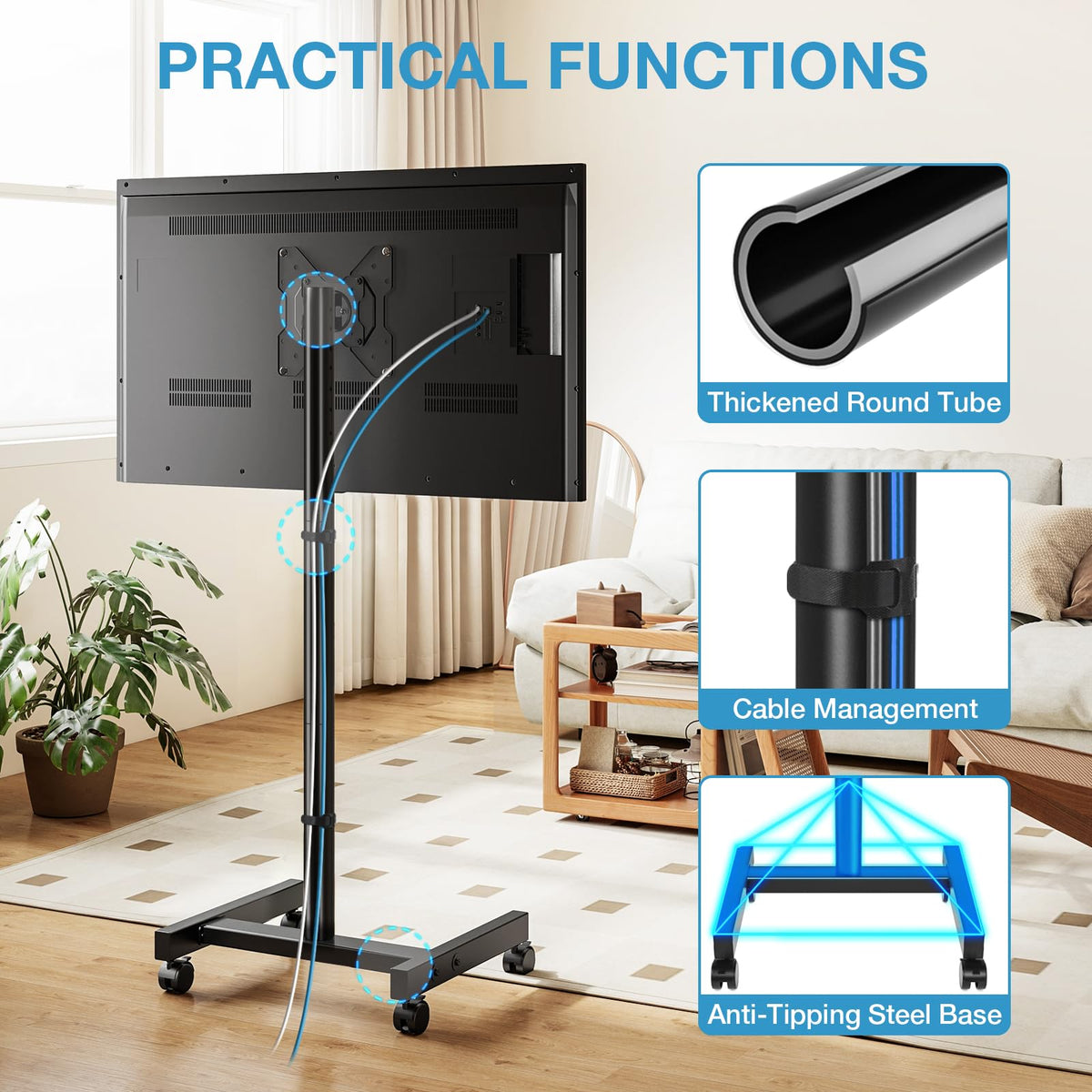 Rolling TV Stand for 13-50 Inch TVs Z565915