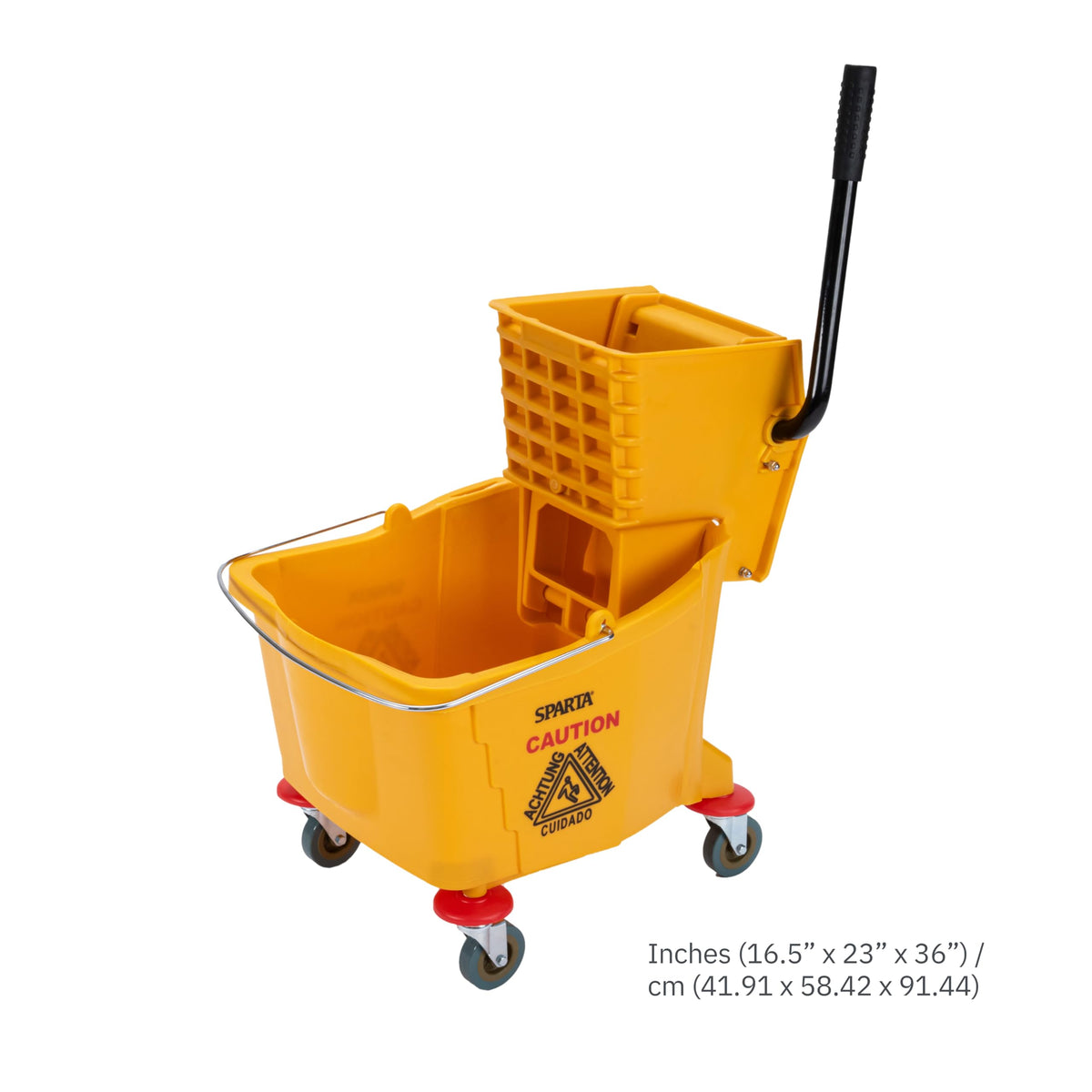35-Quart Commercial Mop Bucket with Side-Press Wringer A84487
