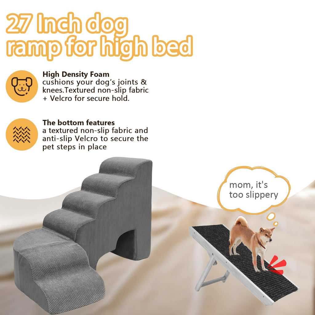 L Shaped 6 Steps Dog Stairs E46820