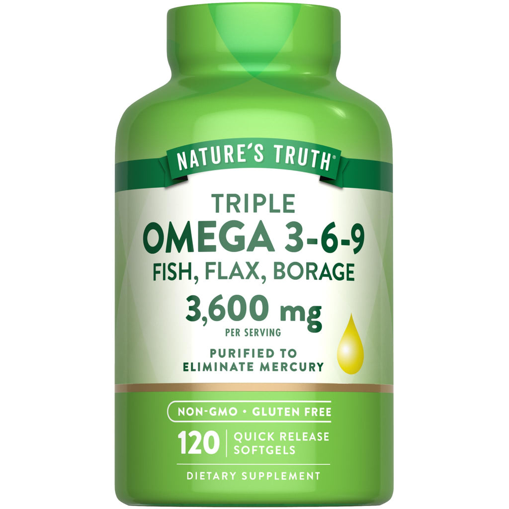 Omega 3-6-9 Softgels 3600mg 120 Count Y3730