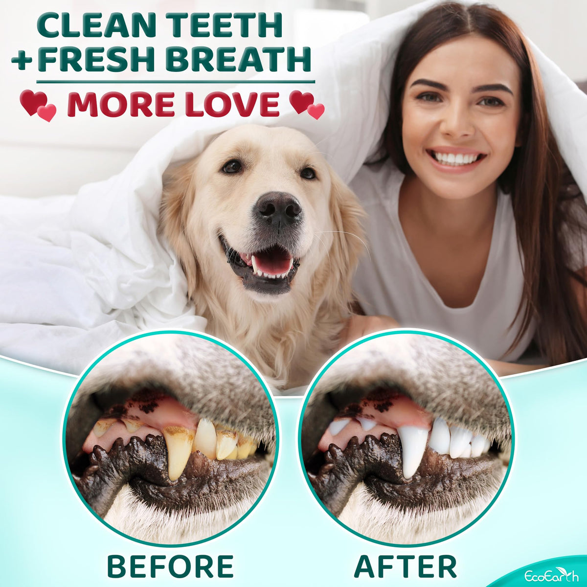 Teeth Cleaning Wipes for Dogs and Cats, 50 pc I7744
