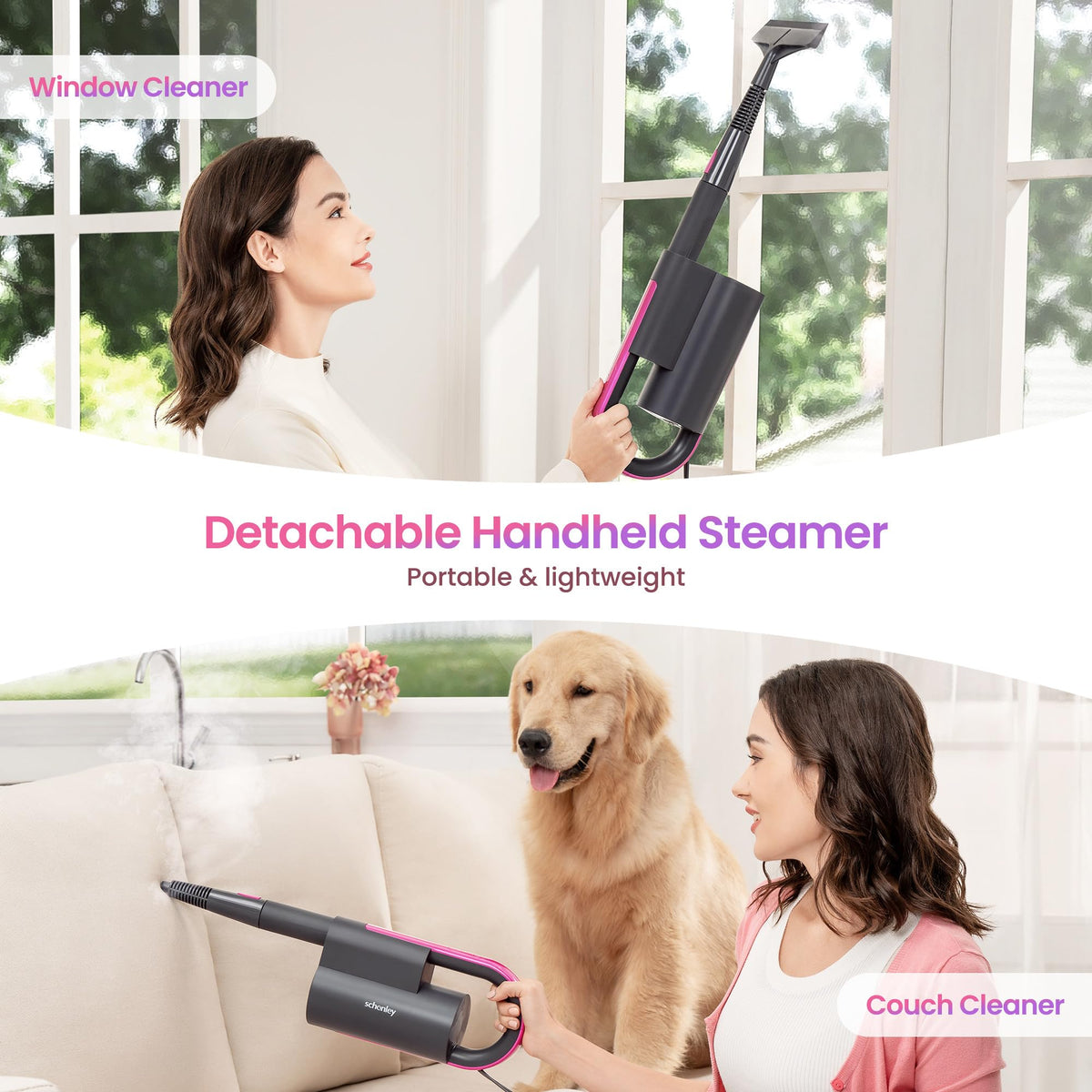 Steam Mop Cleaner, Detachable Handheld Steamer X364944