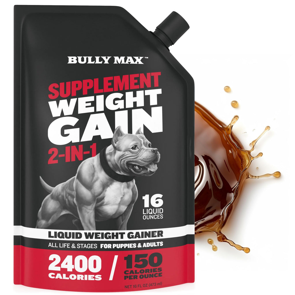 Dog Weight Gainer Soft Chews Liquid Gel Supplement & Muscle Builder Power Tabs Bundle S20556