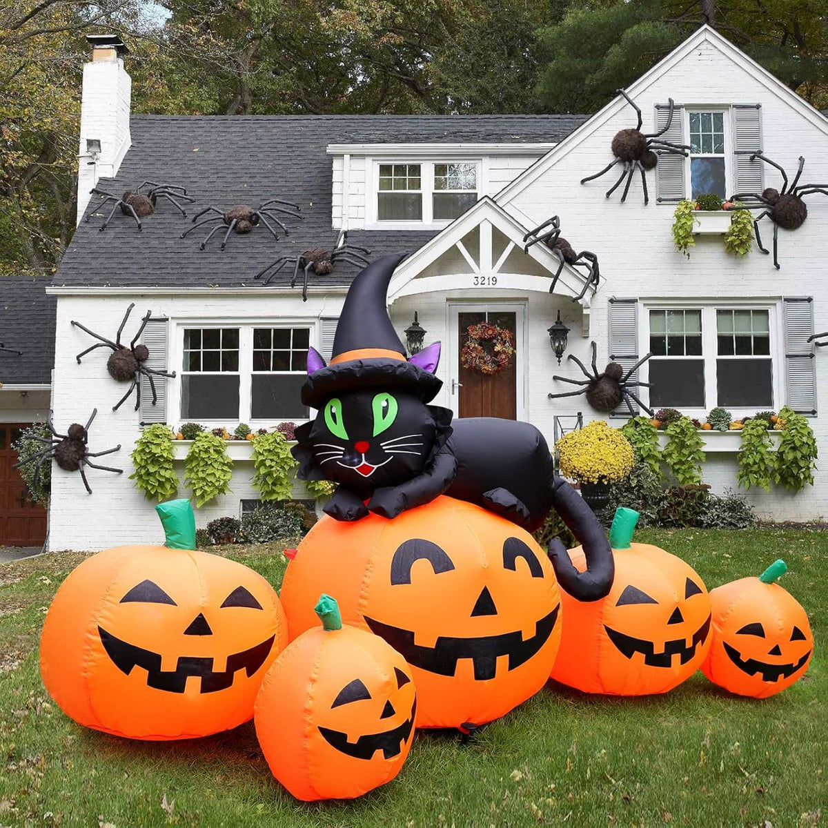 5FT Lighted Inflatable Pumpkin Outdoor Decoration E88479