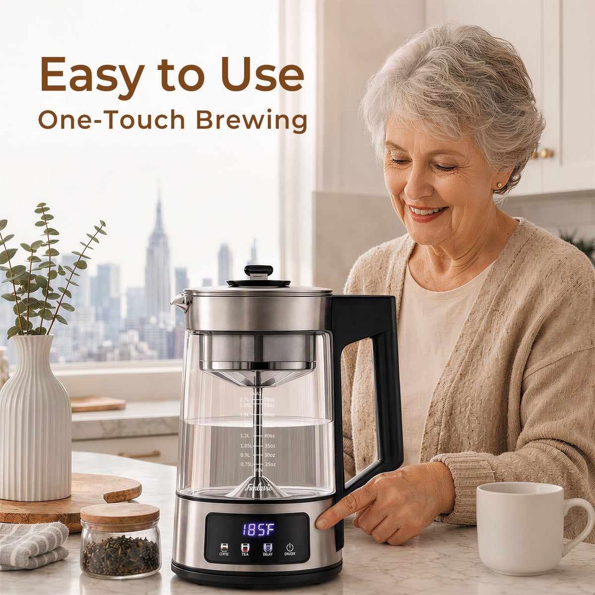 Electric Percolator Coffee Pot T2409