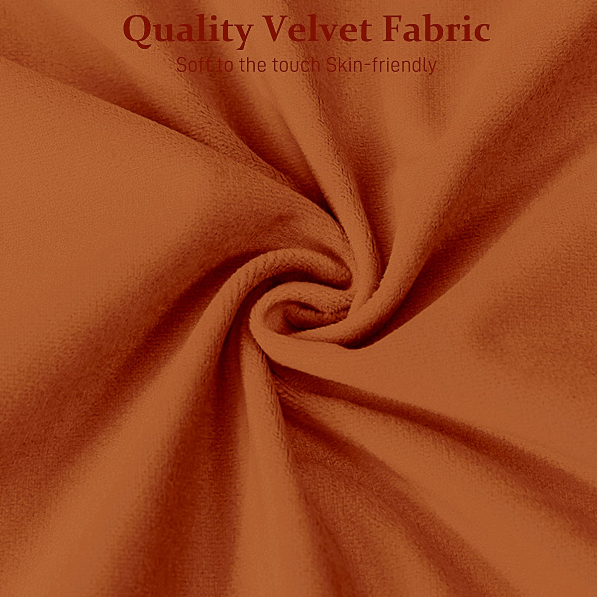 Orange Velvet Ottoman Bench A5385