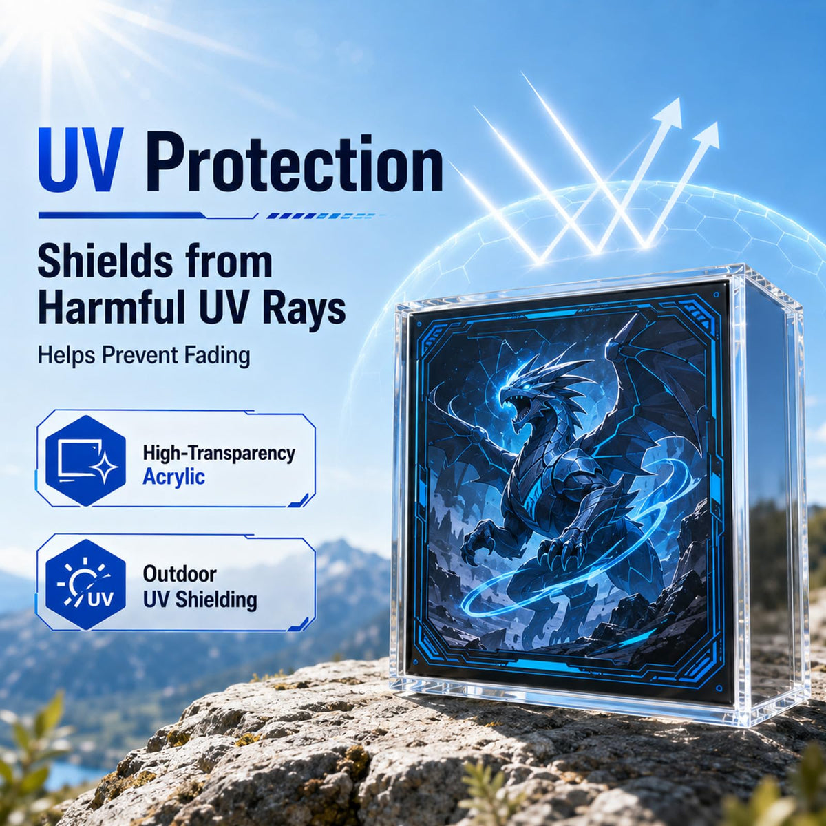 2 Pack Clear Acrylic Display Box with Magnetic Lid Y8564