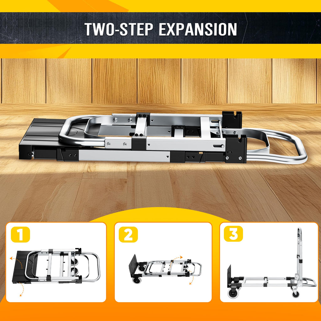 600lbs 3 in 1 Folding Hand Truck Dolly T9801
